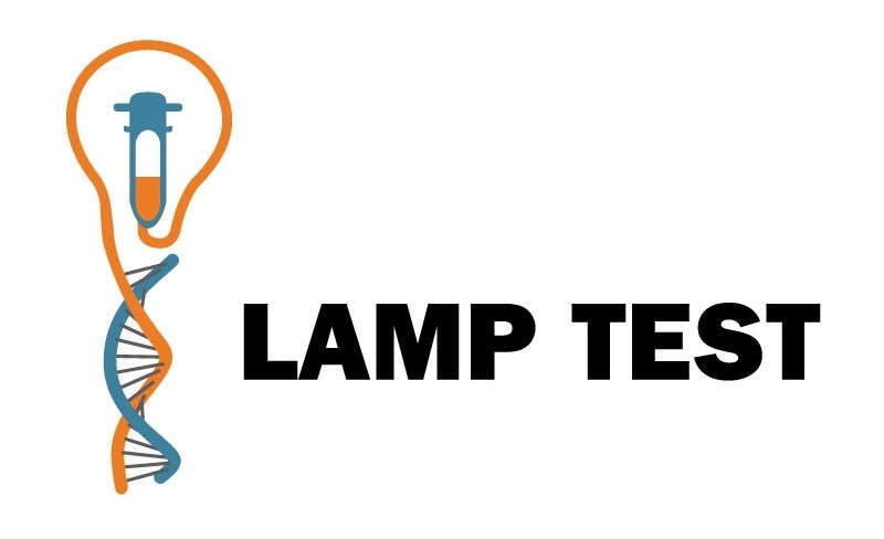 Logo van corona virus LAMP test