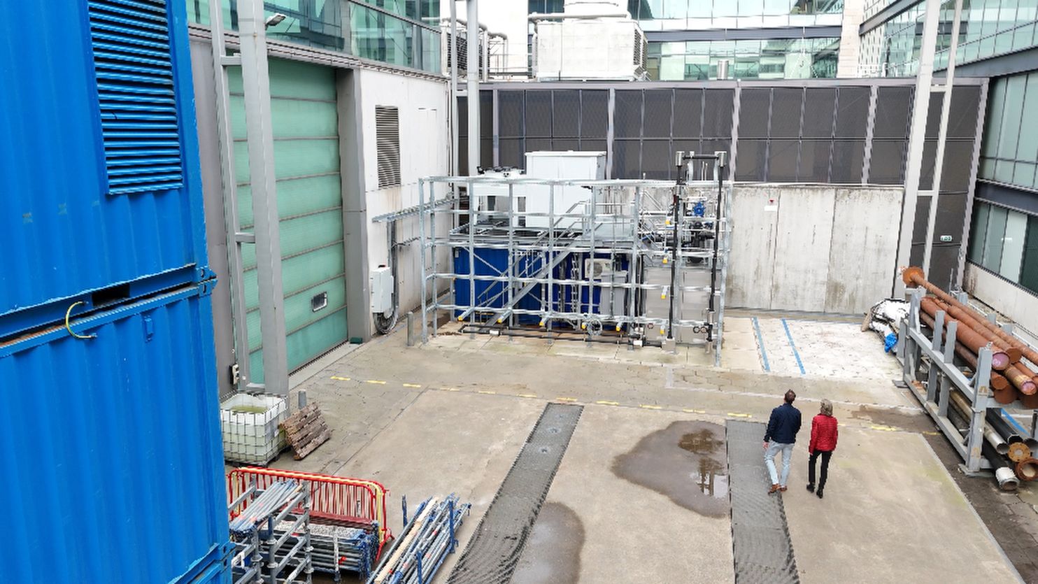 The flow loop consists of a CO2 process module and a (modified) test section.