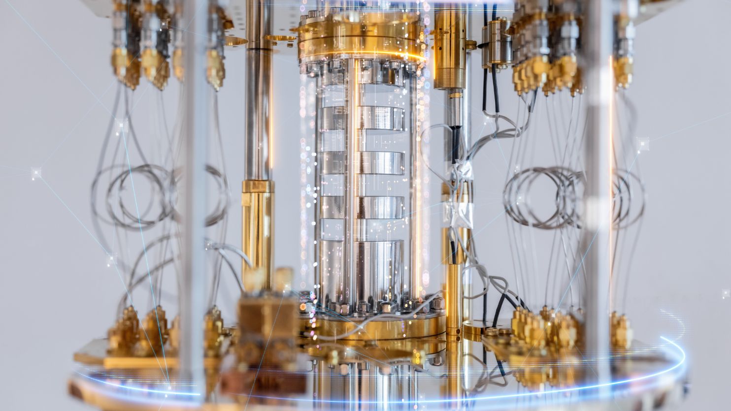Close-up binnenkant quantumcomputer TNO