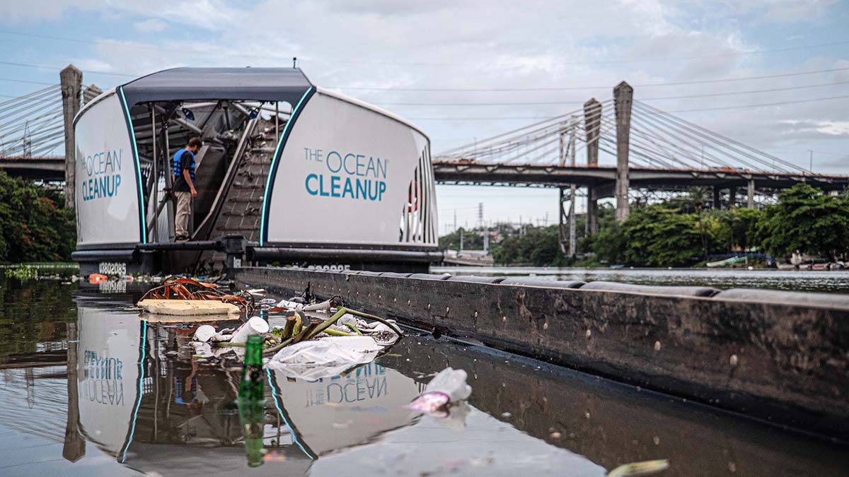 Machine van The Ocean Cleanup project