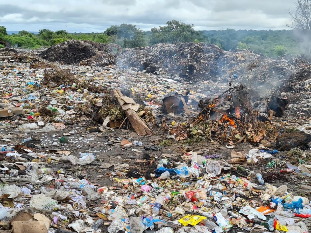 legal open dumpsite in Livingstone, Zambia