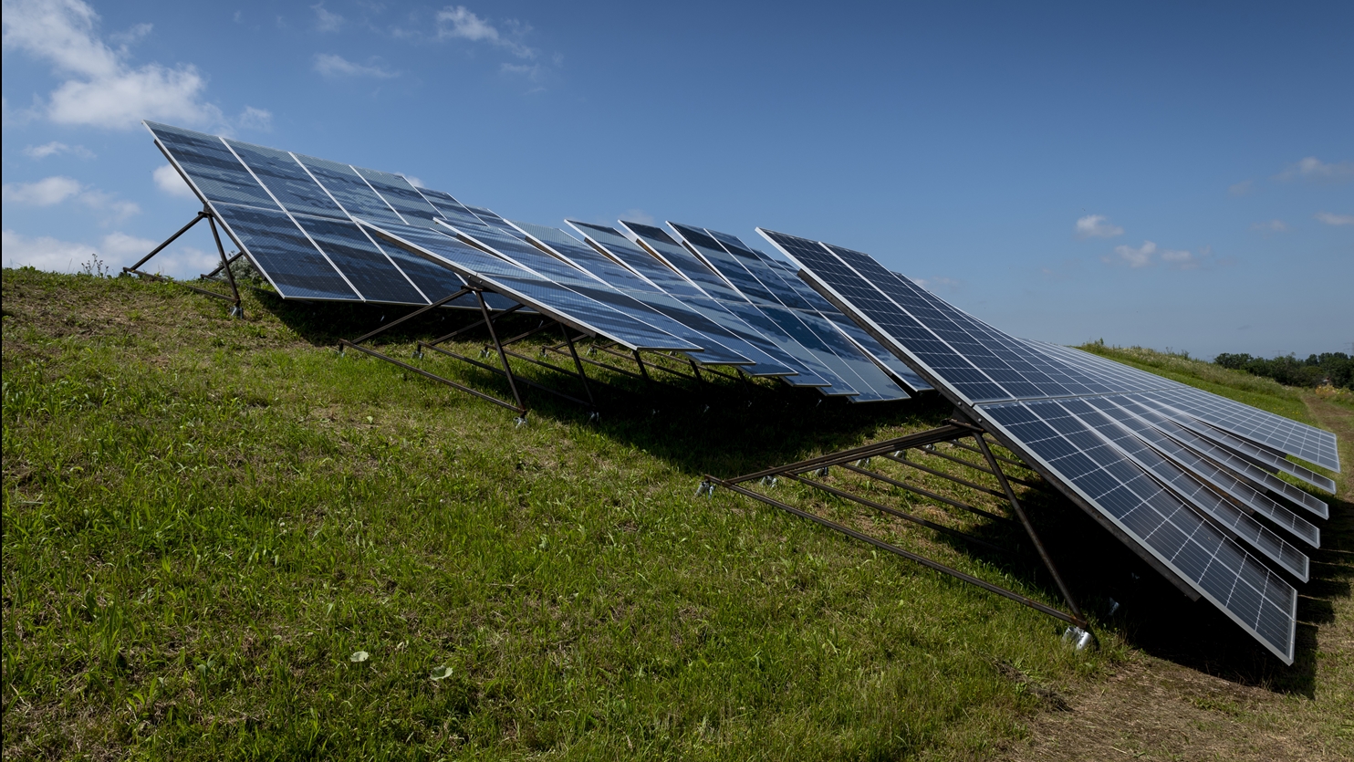 Overview solar farm