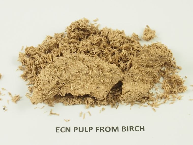 Pile of birch pulp