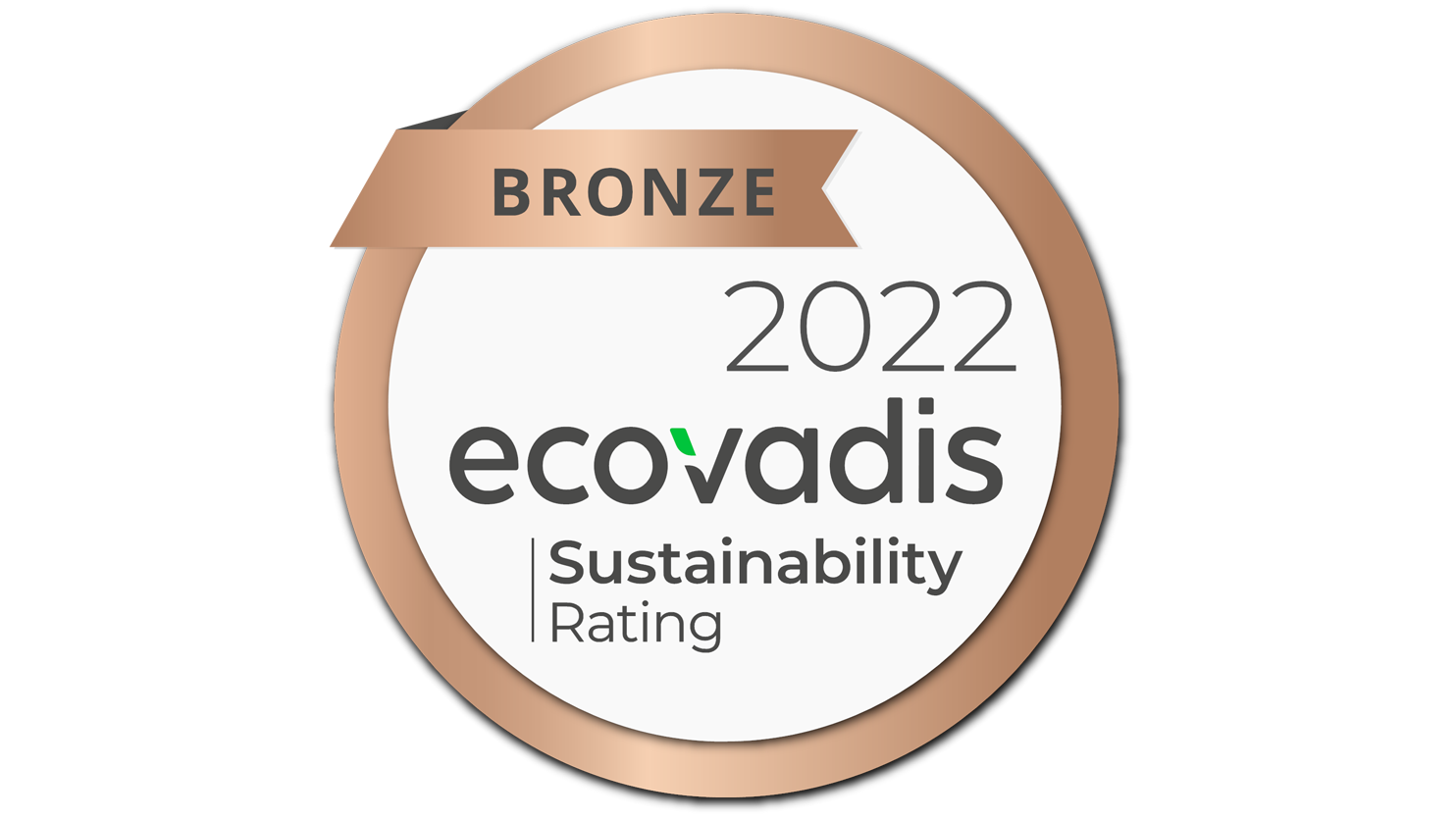 Bronze Medal Ecovadis sustainability rating 2022