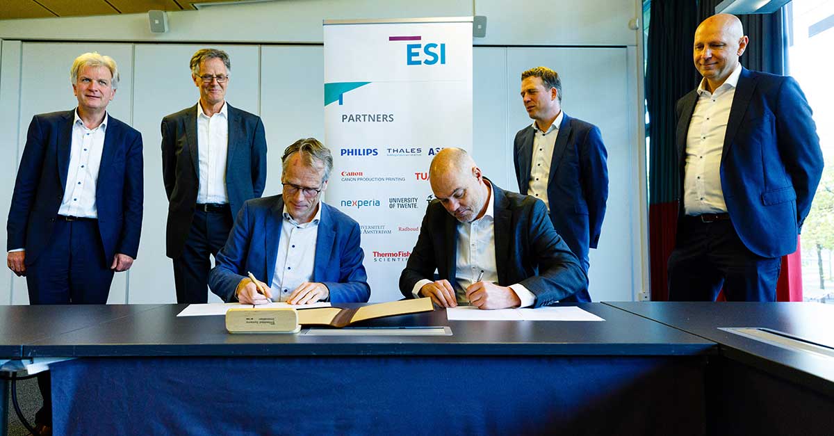 Ondertekening Capgemini als partner van onderzoeksgroep TNO-ESI