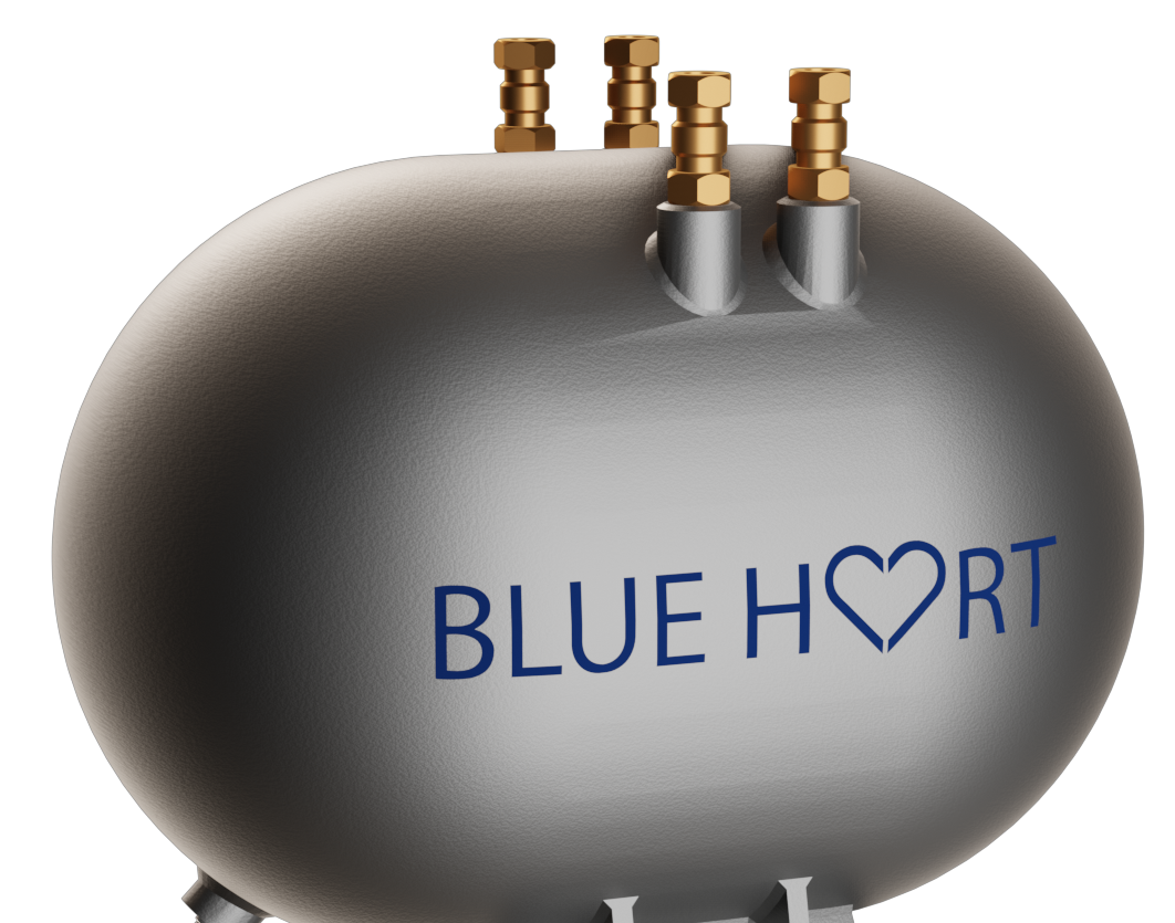De blue heart thermo-akoestische warmtepomp