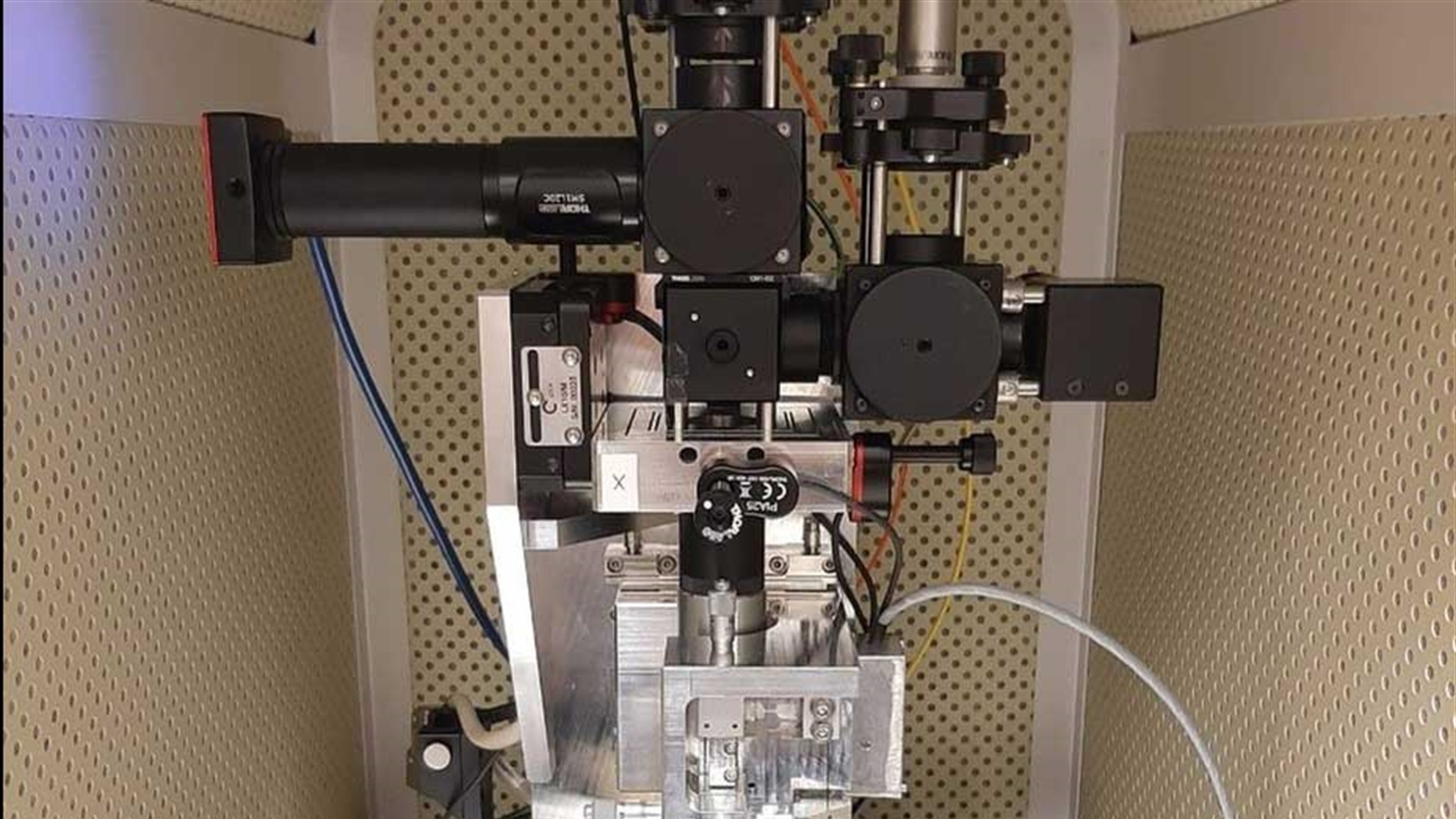 Scanning probe quantum magnetometer, een van de instrumenten die beschikbaar zijn in de quantum sensing testbed