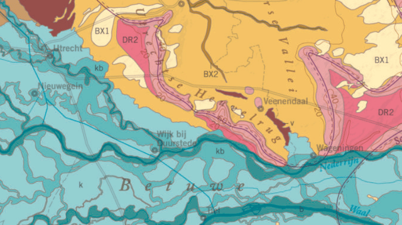 Geologische kaart Nederland