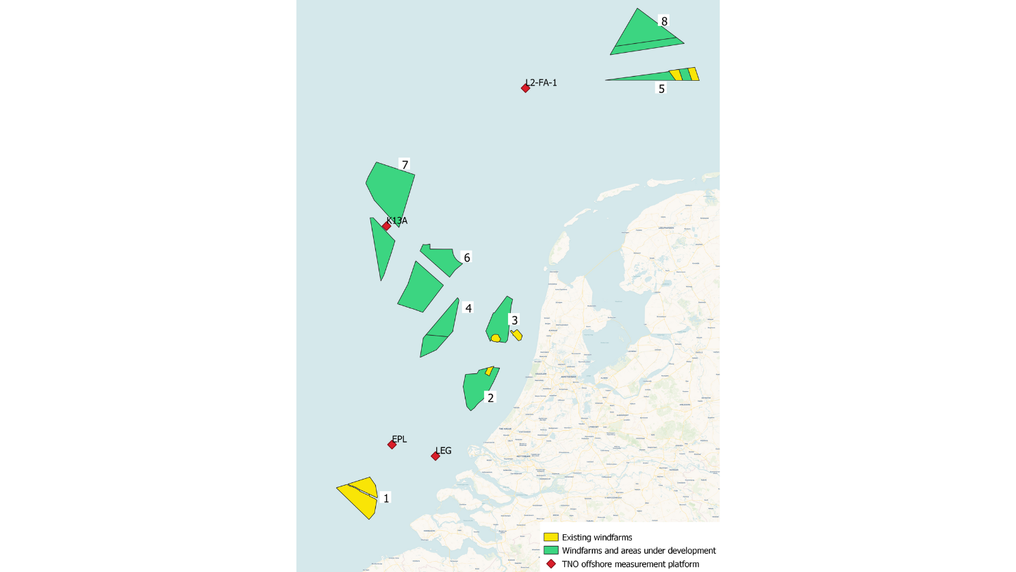 Meetlocaties windparken