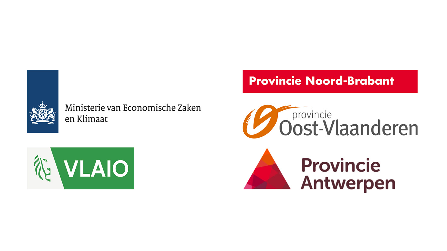 Logo's co-funders of the Interreg Flanders-Netherlands cooperation program
