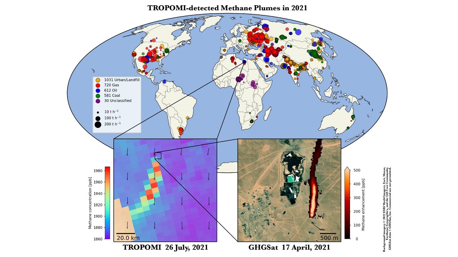 Detected Methane Plumes